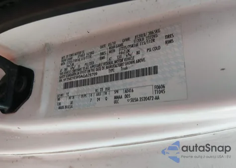 2010 Ford E-150 Commercial/Recreational from USA, damaged, VIN 1FTNE1EW0ADA76709